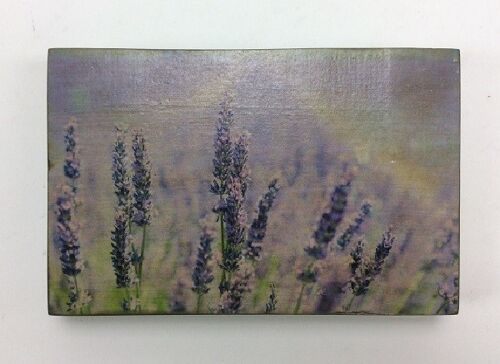 Afbeeldingsblok 10x15 cm Bloemen lavendel (VE 2)