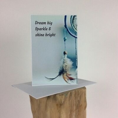 Postkaart dubbel inclusief envelop Dream big (VE 10)