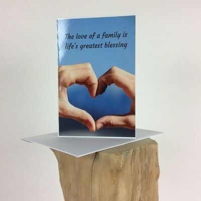Cartolina doppia inclusa busta L'amore di una famiglia (VE 10)