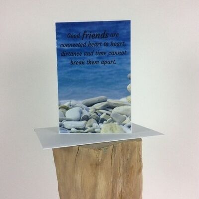 Postkaart dubbel inclusief envelop Good friends are (VE 10)