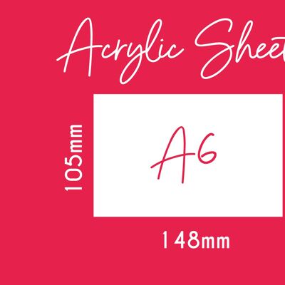 3mm Acrylic Sheets - A6 - 3mm White Acrylic