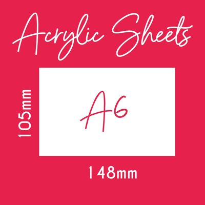 3mm Acrylic Sheets - A6 - 3mm Clear Acrylic