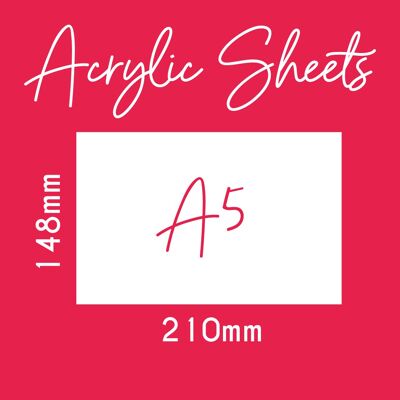 3mm Acrylic Sheets - A5 - 3mm Clear Acrylic