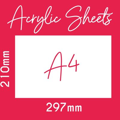 3mm Acrylic Sheets - A4 - 3mm White Acrylic