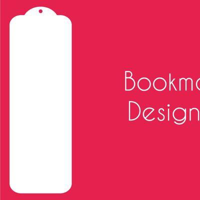 Acrylic Bookmarks (Pack of 5) - Design 6 - 3mm White Acrylic