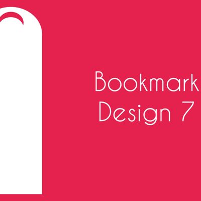 Acrylic Bookmarks (Pack of 5) - Design 7 - 3mm White Acrylic