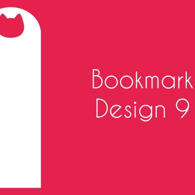Acrylic Bookmarks (Pack of 5) - Design 9 - 3mm White Acrylic