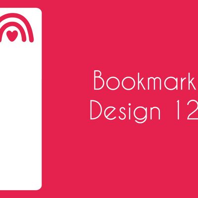 Acrylic Bookmarks (Pack of 5) - Design 12 - 3mm White Acrylic