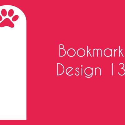 Acrylic Bookmarks (Pack of 5) - Design 13 - 3mm White Acrylic