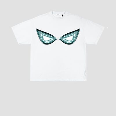 THE EYES T-SHIRT IN BLUE AND WHITE