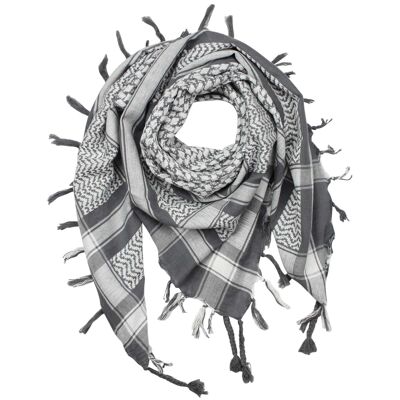 Paño Pali - gris - blanco - Paño Kufiya PLO