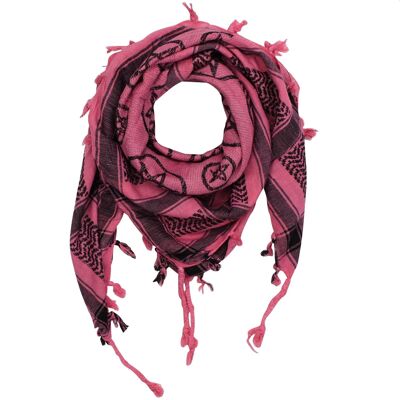 Pali cloth - pentagram pink - black - Kufiya PLO cloth