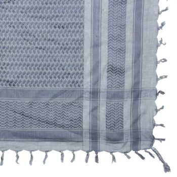 Tissu Pali - gris - gris-foncé - Tissu Kufiya PLO 4