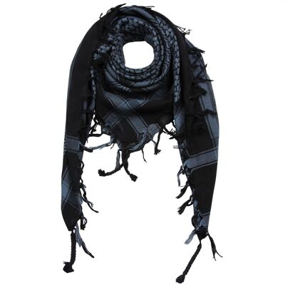 Paño Pali - negro - azul grisáceo oscuro - Paño Kufiya PLO