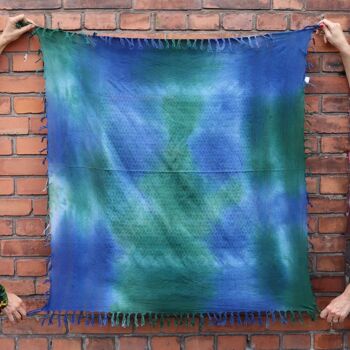 Tissu Pali - Tie dye Batik multicolore 02 - Tissu Kufiya PLO 9