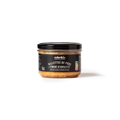Rillettes de cerdo al pimiento de Espelette