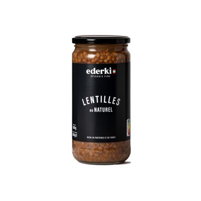 Lentilles vertes au naturel 660g