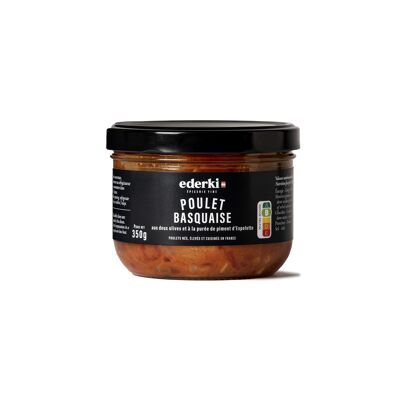 Hühnchen-Basquaise-Sauce mit zwei Oliven und Espelette-Pfeffer 350g