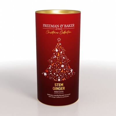 Freeman & Baker - Christmas - Stem Ginger Biscuits, Drum (200g)
