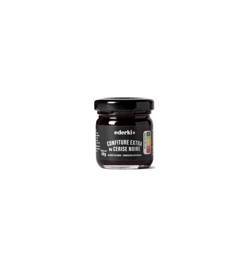 Confiture artisanale de cerises noires 40g