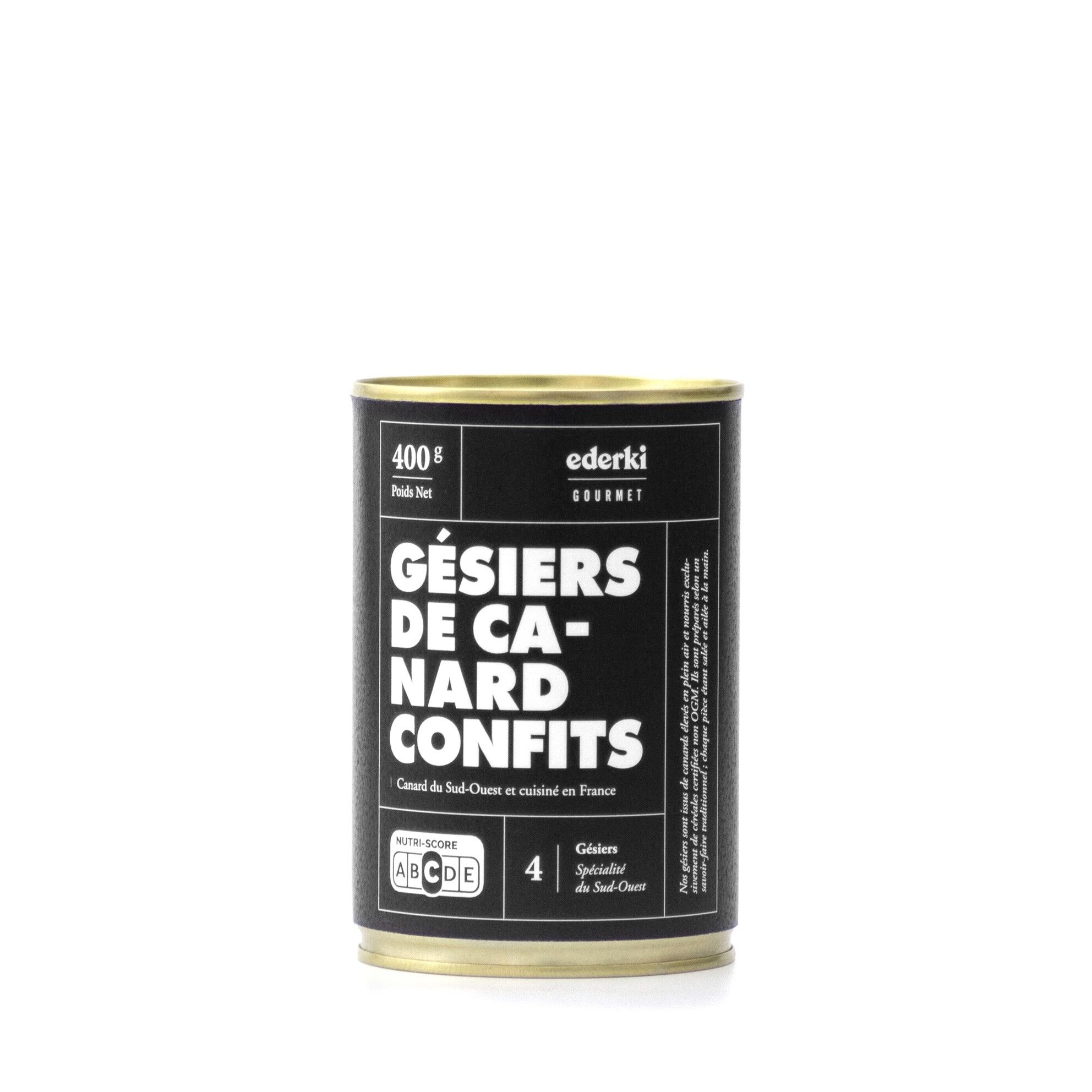 Duck confit gizzards - 4 gizzards