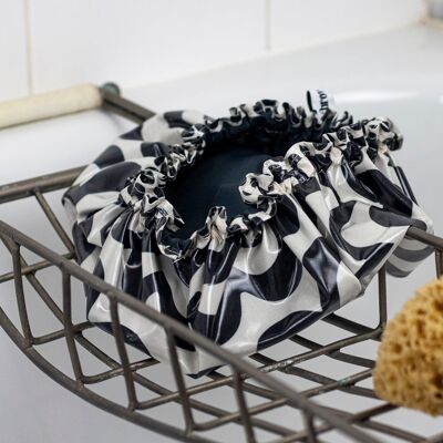 Bonnet de douche vague