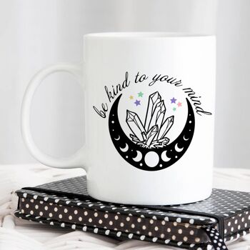 Soyez gentil avec votre esprit Tasse de citation inspirante spirituelle