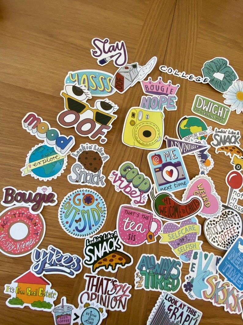 Buy wholesale 5pcs Pink Themed Aesthetic Stickers, Pink Quote Sticker Pack, Cute Laptop Stickers, Scrapbooking Stickers, Bullet journal, pegatinas aesthetic - Vimarsana News