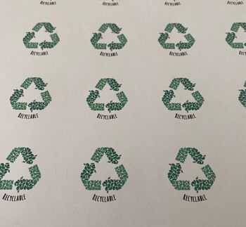 Écologique | Autocollants recyclables | Réduire la réutilisation des étiquettes de recyclage | Feuille d'autocollants d'entreprise | Recyclez-moi des autocollants | Autocollants Please Recycle Me - 1 feuille (£3.25) , 929605064-0 2