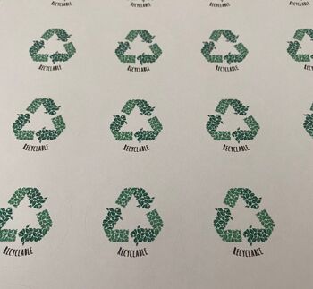 Écologique | Autocollants recyclables | Réduire la réutilisation des étiquettes de recyclage | Feuille d'autocollants d'entreprise | Recyclez-moi des autocollants | Autocollants Please Recycle Me - 3 feuilles (8,15 £), 929605064-6 2