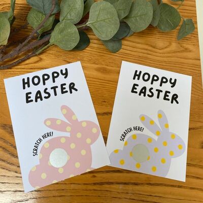 Easter Scratch Card, Scratch Card Surprise, Scratch to reveal Easter personalised Gift , Easter Reveal, Egg Hunt, Easter Present Surprise - 2 cards (£6.05) Option 2 , 1164671732-6