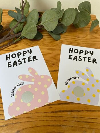 Carte à gratter de Pâques, carte à gratter surprise, gratter pour révéler un cadeau personnalisé de Pâques, révélation de Pâques, chasse aux œufs, surprise de cadeau de Pâques - 3 cartes (8,00 £) Option 2, 1164671732-11 3