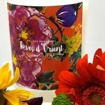 Amber floral scented candle “Rêves d'orient" without box