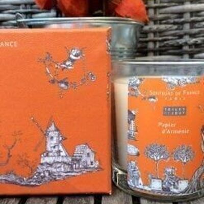 Scented candle Toiles de Jouy amber