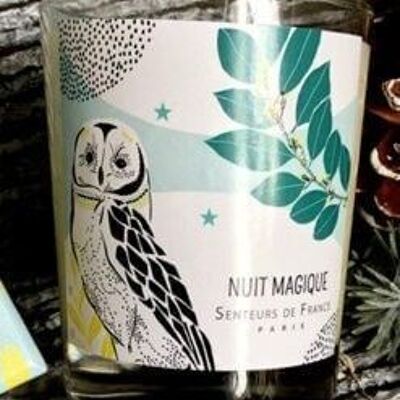 Bougie parfumée collection graphique hibou épices sans coffret