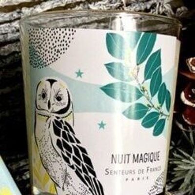 Scented candle graphic collection owl spices without box