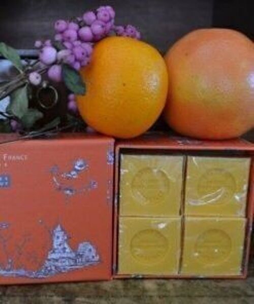 Coffret savonnettes orange pamplemousse et muguet