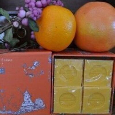 Orange grapefruit and lily of the valley soap box