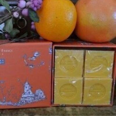 Orange grapefruit and lily of the valley soap box
