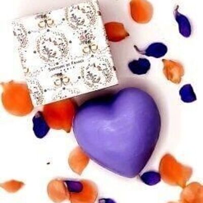 “Versailles” lavender heart soap