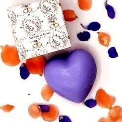 “Versailles” lavender heart soap