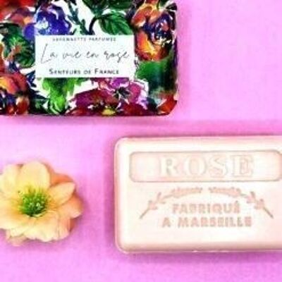 Savonnette parfumée “Voir la vie en Rose”