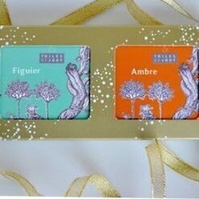 Amber and fig scented soaps