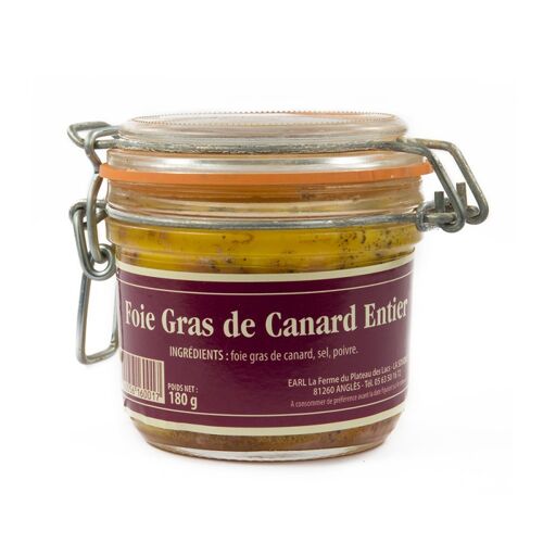 Verrine de foie gras entier 180g