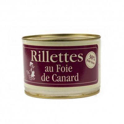 Rillettes au foie de canard : 30% de foie gras