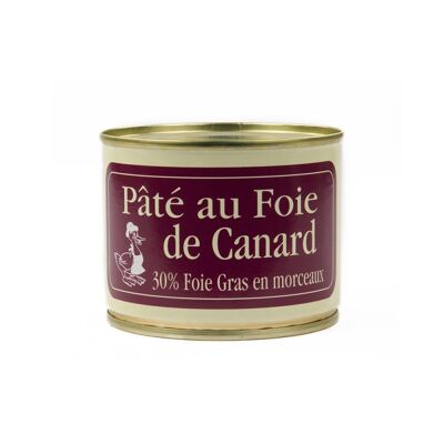Pâté de canard au foie de canard : 30% de foie gras en morceaux