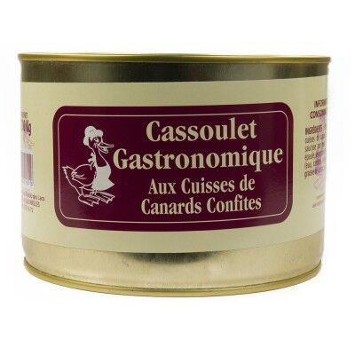 Cassoulets gourmet con muslos de pato confitado