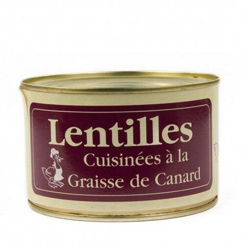 Lentilles cuisinées à la graisse de canard - I