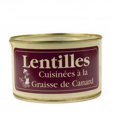 Lentilles cuisinées à la graisse de canard - I