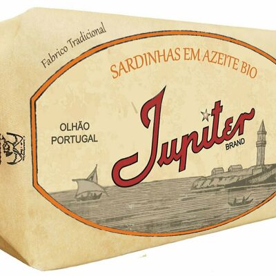 JUPITER - Sardines Entières Gourmandes à l'Huile d'Olive Bio - 120gr